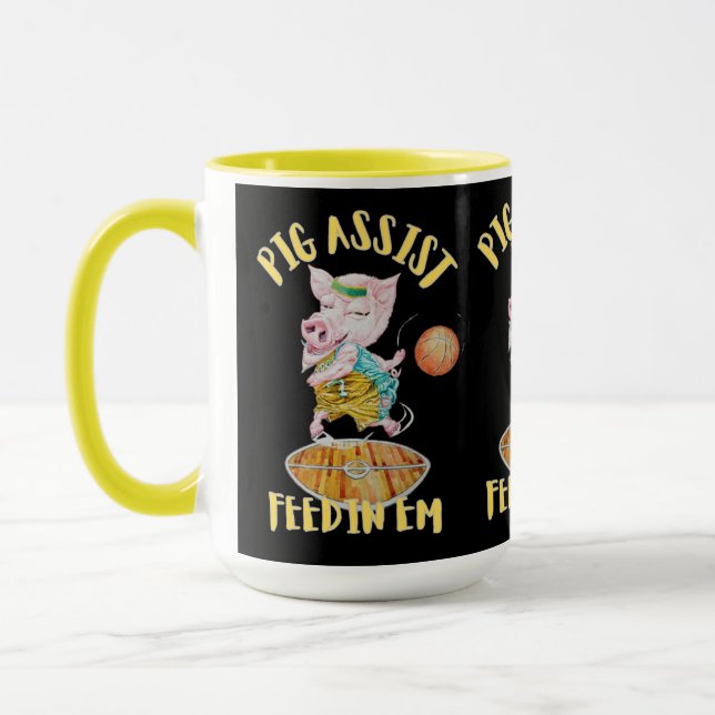 CANECA DE BASQUETE PORCO ASSISTÊNCIA  (Esquerda)