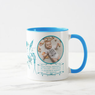 Caneca de Bebê com Foto do Bebê Estatísticas Impor