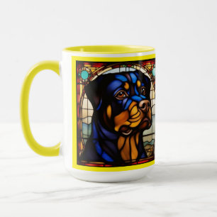 Caneca de Bebida do Rottweiler Fofo