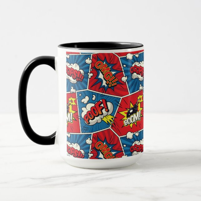 Caneca de Bolha de Fala de Quadrinhos (Esquerda)