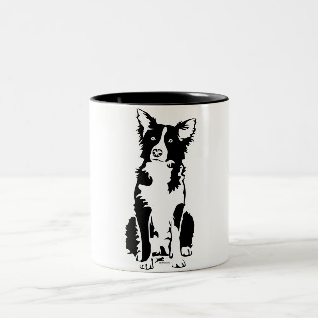 Caneca de border collie 11oz (Centro)