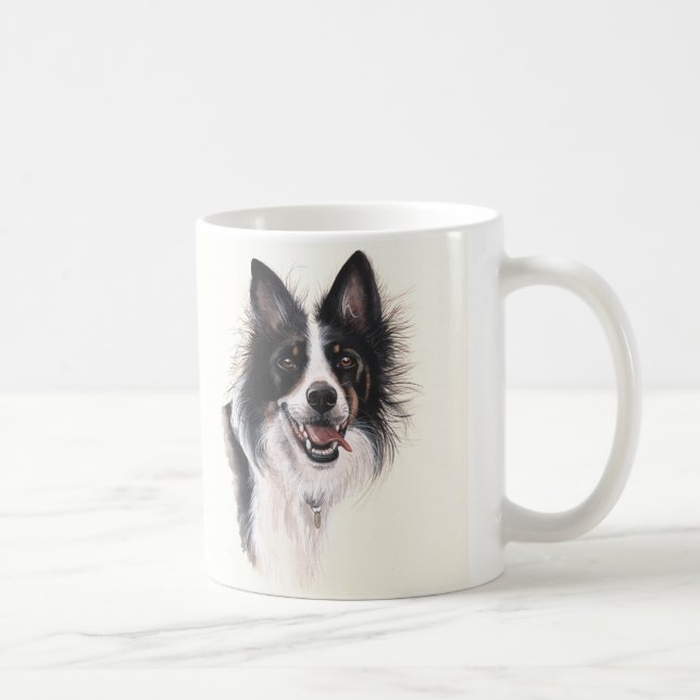 Caneca de border collie com do "texto do melhor (Direita)