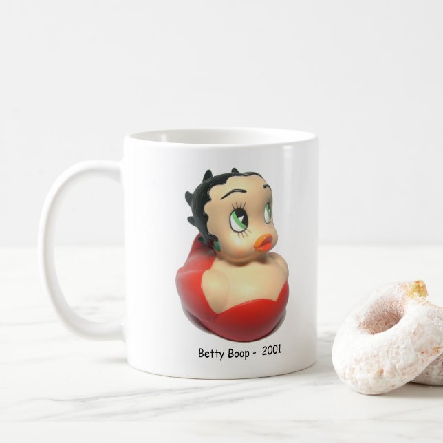 Caneca de borracha de Betty Boop do pato (Com Donut)