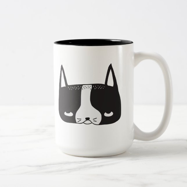 Caneca de Boston Terrier (Direita)