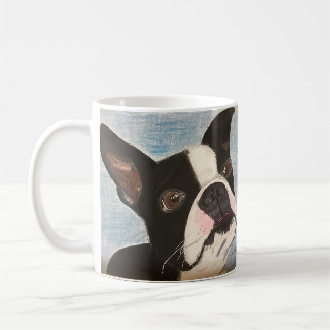 Caneca de Boston Terrier (Esquerda)
