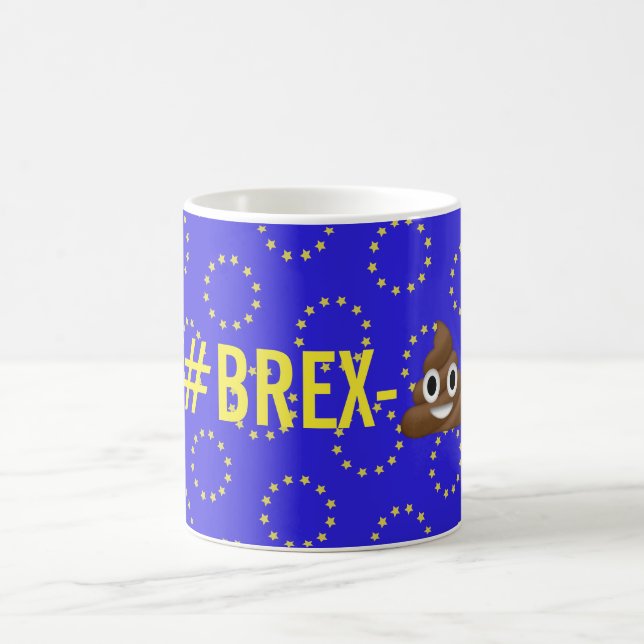 caneca de Brexit do "#Brex-💩" (Centro)