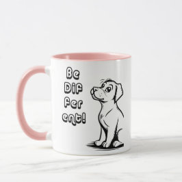 Caneca de Cachorro Inteligente Seja Diferente – An