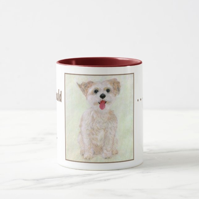 Caneca de Cachorro Morkie Fofo (Centro)