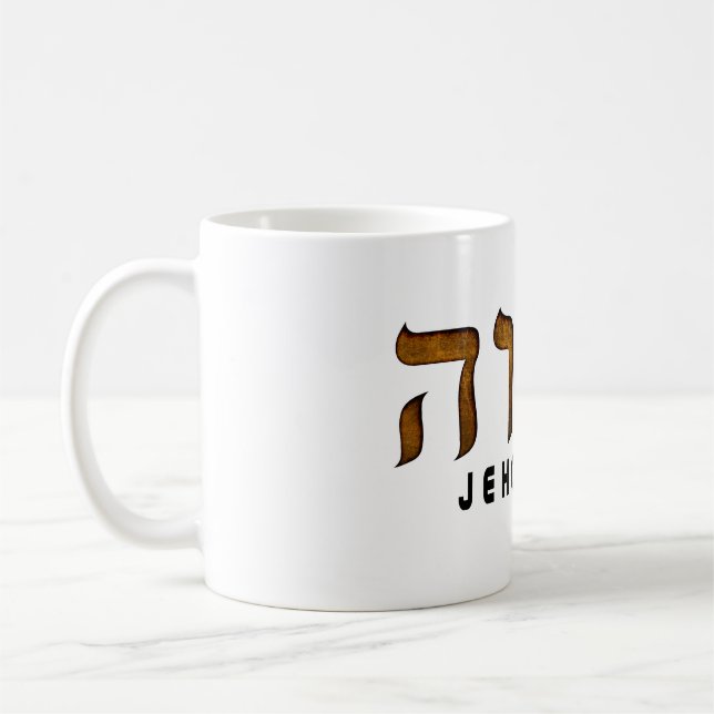Caneca De Café יהוה Jehovah (Esquerda)