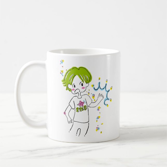 CANECA DE CAFÉ おばけとなんでやねん！コラボ コーヒーマグカップ (Esquerda)