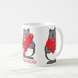 CANECA DE CAFÉ く ま ぺ ん HOKKAIDO 愛 CAFFEE MUG