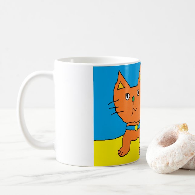 CANECA DE CAFÉ ウクライナ猫ちゃん (Com Donut)