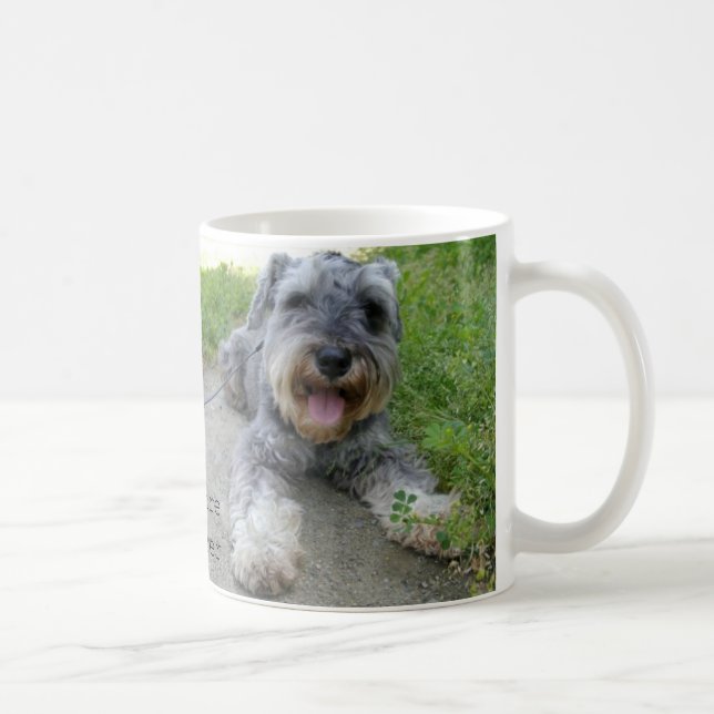 Caneca De Café ミニチュアシュナウザー zwergschnauzer (miniature schnauzer) (Direita)