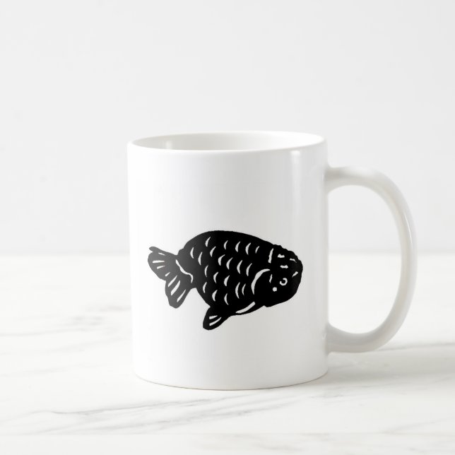 CANECA DE CAFÉ ランチュウ　らんちゅう　金魚 (Direita)