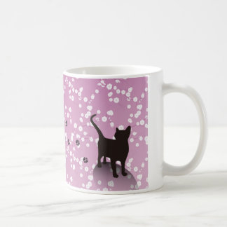 CANECA DE CAFÉ 梅と猫 マグカップ