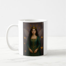 Caneca De Café 003_A fairy princess in emerald green.
