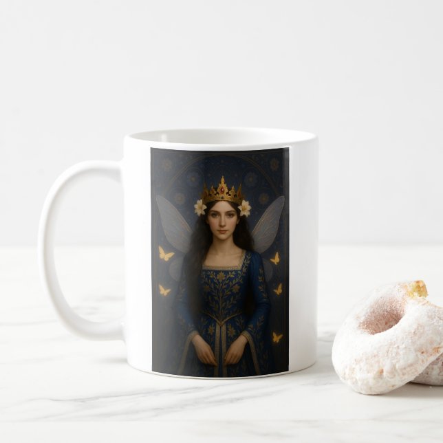 Caneca De Café 006_A fairy princess in royal blue. (Com Donut)