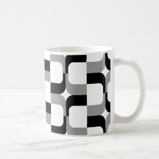 Caneca De Café 020614 - Black and Cinza on White (Preto e branco)