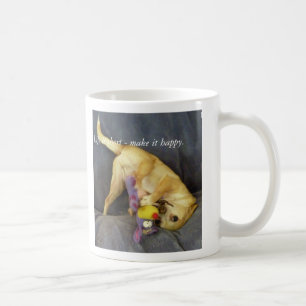Caneca De Café 053, vida são short - faça-o feliz