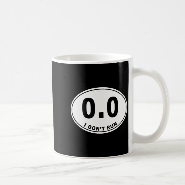 Caneca De Café 0.0 Eu Não Corro  (Direita)