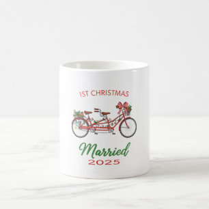 Caneca De Café 1º Natal Casados 2025   Casal Recém-Casado