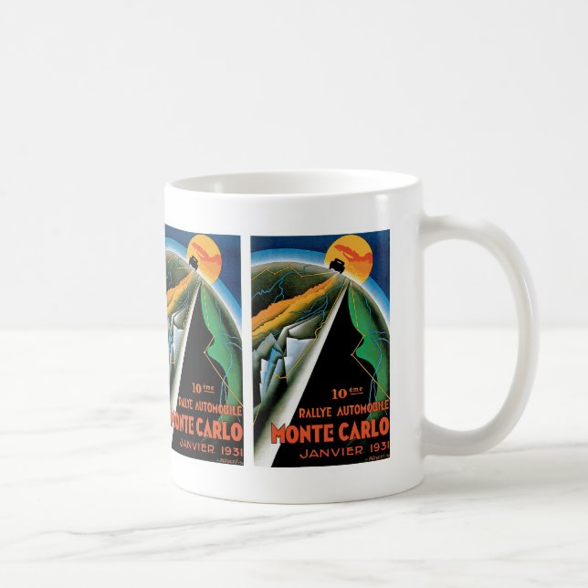 Caneca De Café 10ª Rallye Automobile de Monte Carlo (Direita)