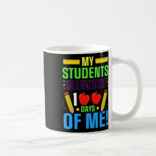 Caneca De Café 100º Dia Da Escola Meu Estudante Sobreviveu 100 Di