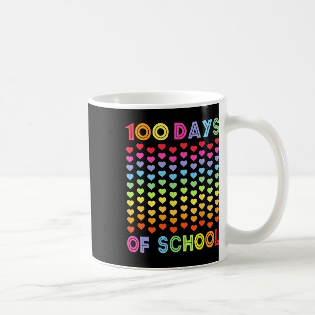 Caneca De Café 100º Dia De Escola E Ainda Amo 100 Arco-Íris (Direita)