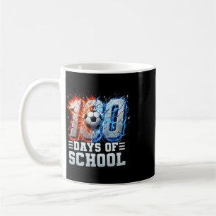Caneca De Café 100º Dia De Futebol Escolar 100 Dias De Meninos Na