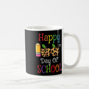 Caneca De Café 100º Dia De Professores De Impressão De Leopardo D