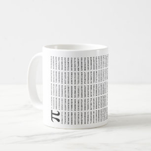 Caneca De Café 1000 Primeiro Dígitos Número Pi   Símbolo matemáti