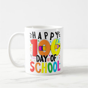 Caneca De Café 100.º Dia Da Escola 100 Dias De Professora Stu