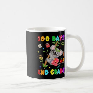 Caneca De Café 100.º Dia do segundo Escolar Grau Koala Feliz 100