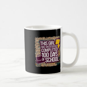 Caneca De Café 100. º dia Engraçadas Meninas e Carimbo; Estudante