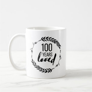 Caneca De Café 100 Anos Amados Desde 1921, Presentes de 100º Aniv