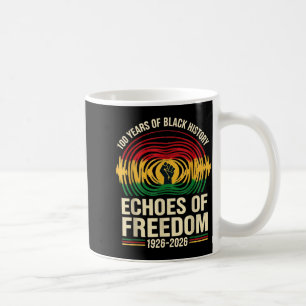 Caneca De Café 100 anos história negra ecos de liberdade africano