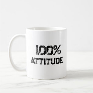 Caneca De Café 100% ATITUDE – Presente Personalizado para o Escri
