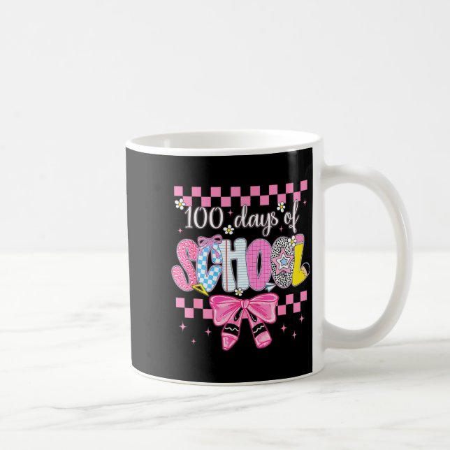 Caneca De Café 100 Days Of School Fun Milestone Clroom Kids  (Direita)