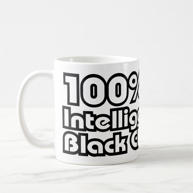 Caneca De Café 100% de Criança Negra Inteligente (Esquerda)