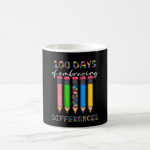 Caneca De Café 100 Dias Abraçando Diferenças Autismo