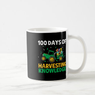Caneca De Café 100 Dias De Agricultura Escolar De Trator 100 Dias