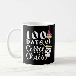 Caneca De Café 100 Dias De Café E Caos