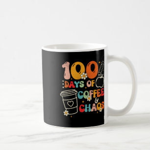 Caneca De Café 100 Dias De Café E Caos 100º Dia De Escola F