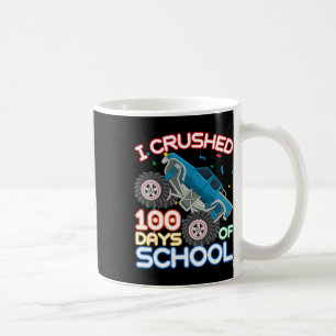 Caneca De Café 100 Dias De Caminhão De Monstro Escolar 100.º Dia