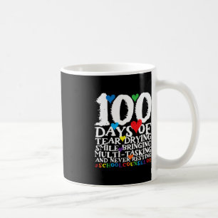 Caneca De Café 100 Dias De Conselheiro Escolar De Ensino Justo