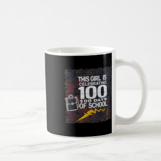 Caneca De Café 100 Dias De Engraçado Para Meninas 100 Dias De Ens