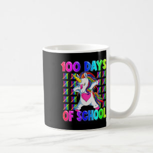 Caneca De Café 100 Dias De Ensino Cute Unicórnio 100 Dias Mais In