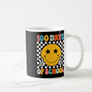 Caneca De Café 100 Dias De Ensino De Groovy Smile Face