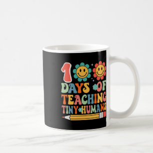 Caneca De Café 100 Dias De Ensino De Pequenos Professores Humanos