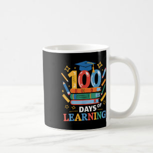 Caneca De Café 100 Dias De Escola 100 Dias De Professora Aprenden